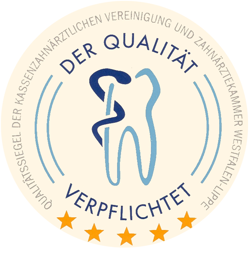Logo Qualität Verpflichtet Zahnarztpraxis Warstein